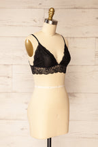 Ivrea | Black Lace Triangle Bralette