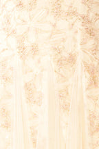 Jamie Pink | Midi Dress with Floral Lace