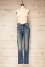 Kadapa | High Rise Straight Leg Jeans