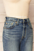 Kadapa | High Rise Straight Leg Jeans