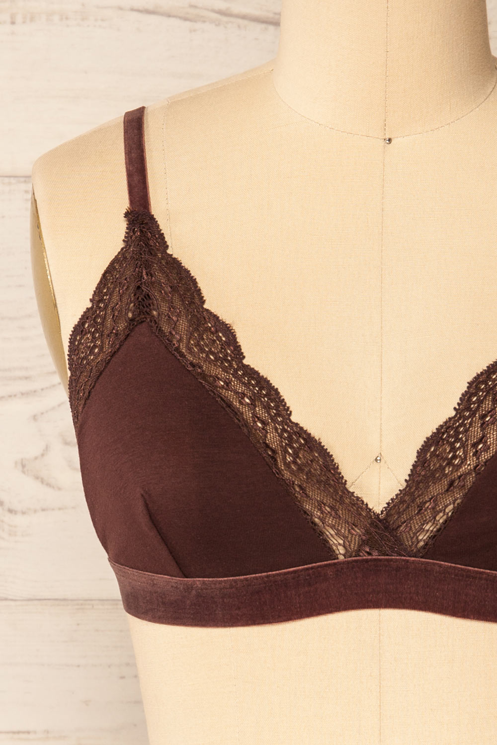 Kenitra Brown | Bralette w/ Lace Trims
