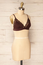 Kenitra Brown | Bralette w/ Lace Trims