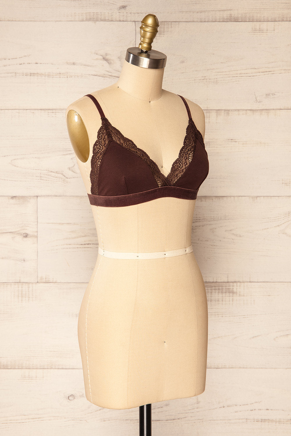 Kenitra Brown | Bralette w/ Lace Trims