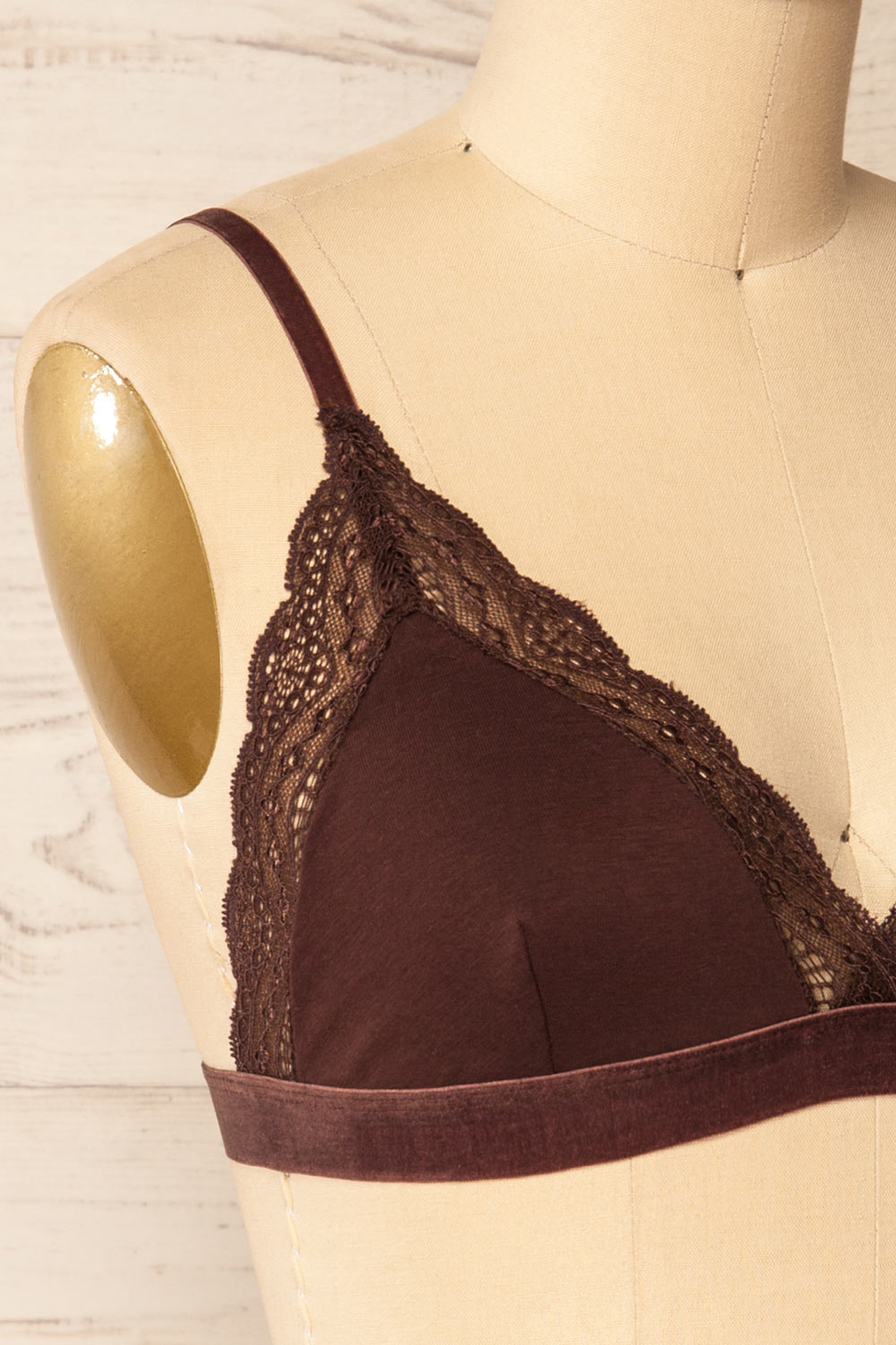 Kenitra Brown | Bralette w/ Lace Trims