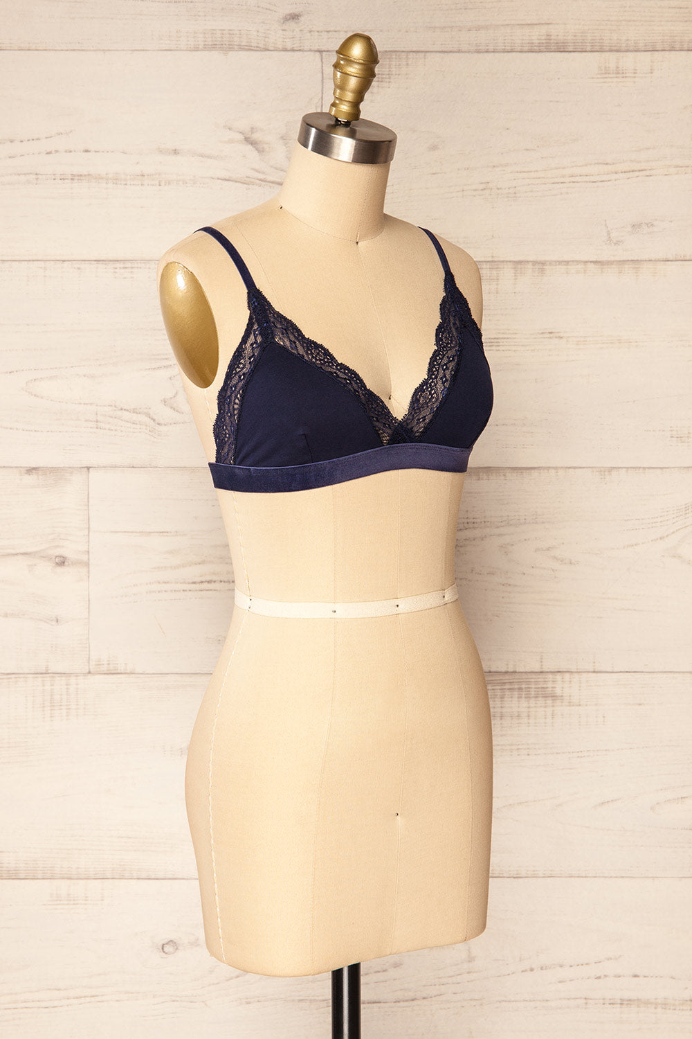 Kenitra Navy | Bralette w/ Lace Trims