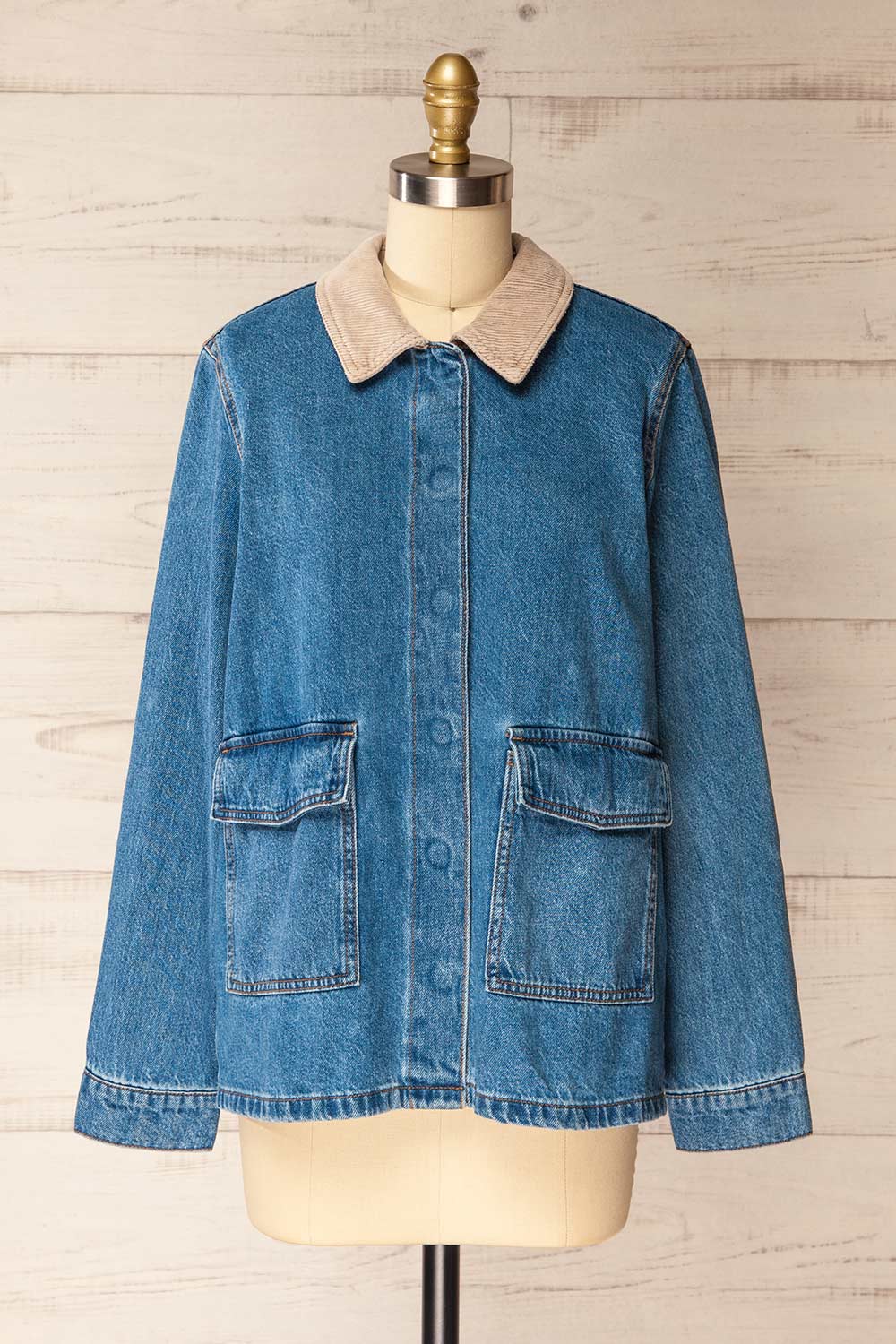 Kinsale | Blue Denim Jacket with Front Pockets