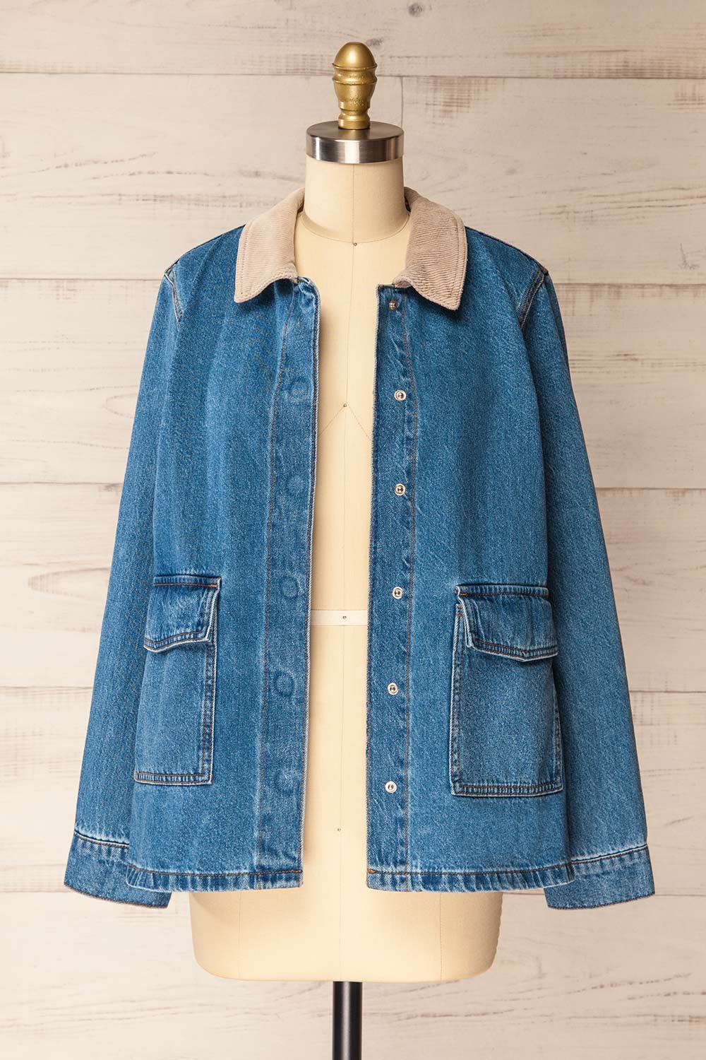 Kinsale | Blue Denim Jacket with Front Pockets