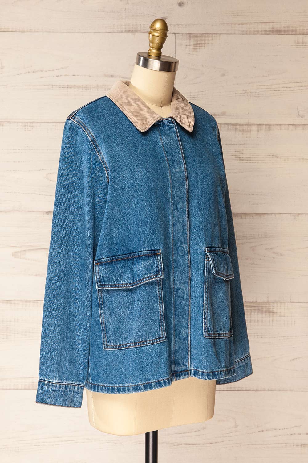 Kinsale | Blue Denim Jacket with Front Pockets