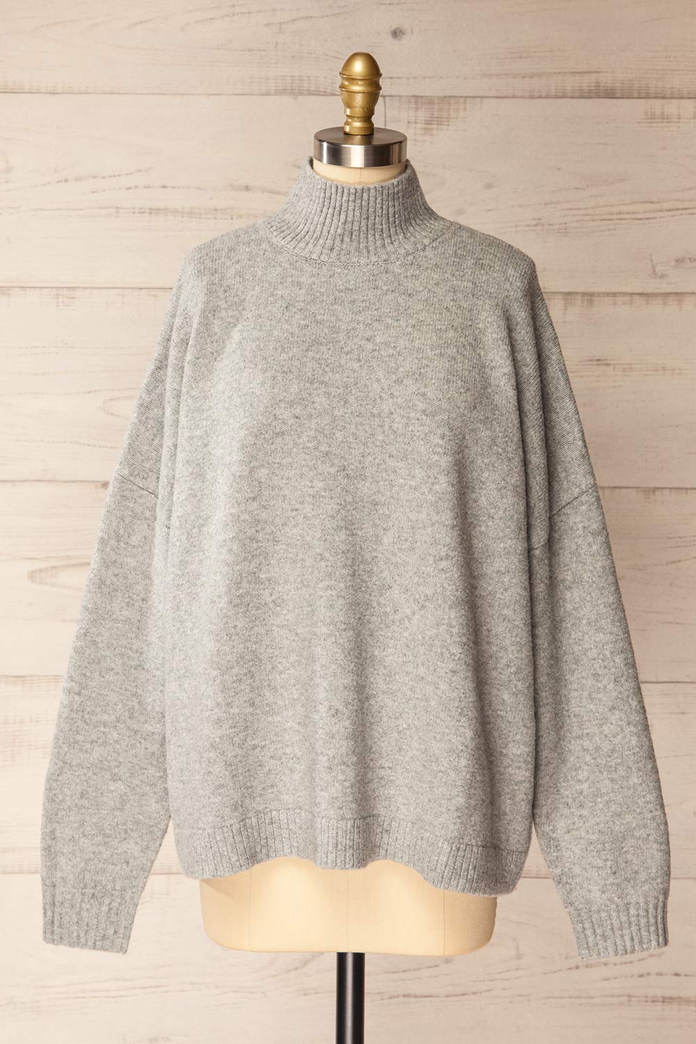 Lander | Oversized Grey Knitted Sweater