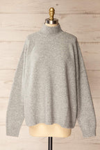 Lander | Oversized Grey Knitted Sweater