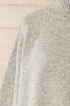 Lander | Oversized Grey Knitted Sweater