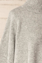 Lander | Oversized Grey Knitted Sweater