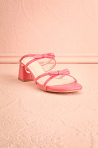 Macy Pink | Heeled Sandals w/ Bows