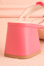 Macy Pink | Heeled Sandals w/ Bows