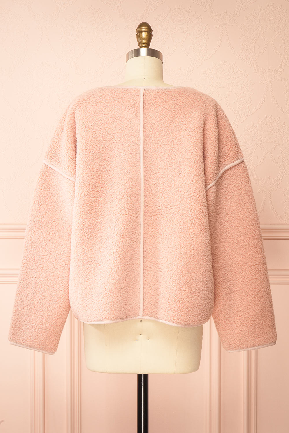 Madja | Pink Oversize Curly Jacket