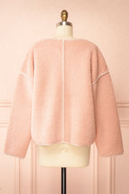 Madja | Pink Oversize Curly Jacket
