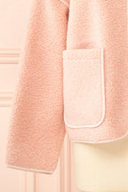 Madja | Pink Oversize Curly Jacket