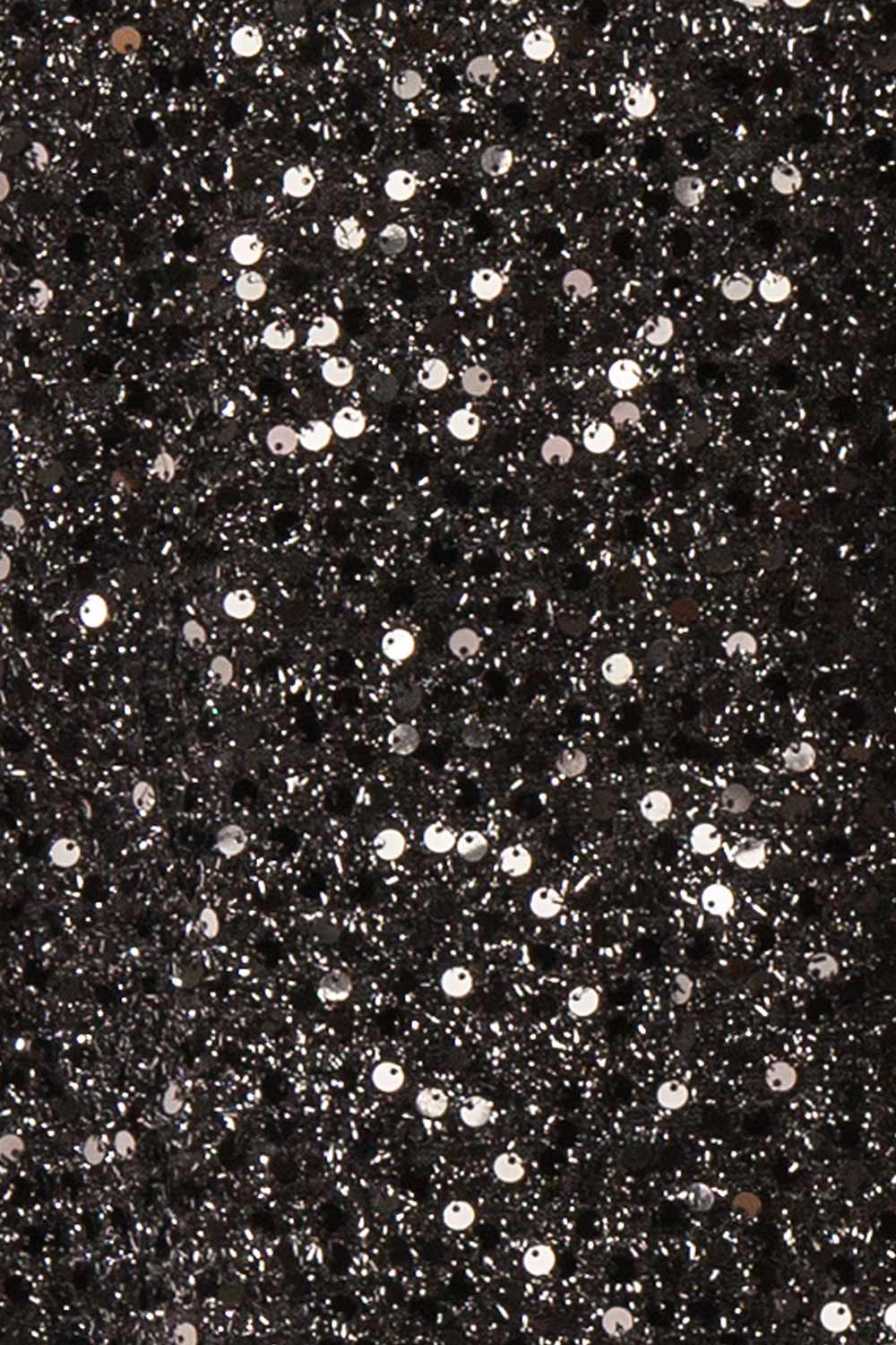 Maeline | Black Sequins Cardigan w/ Bows