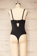 Malibu | Black Plunging Neckline Bodysuit