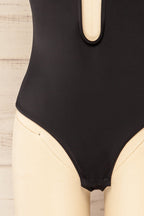 Malibu | Black Plunging Neckline Bodysuit