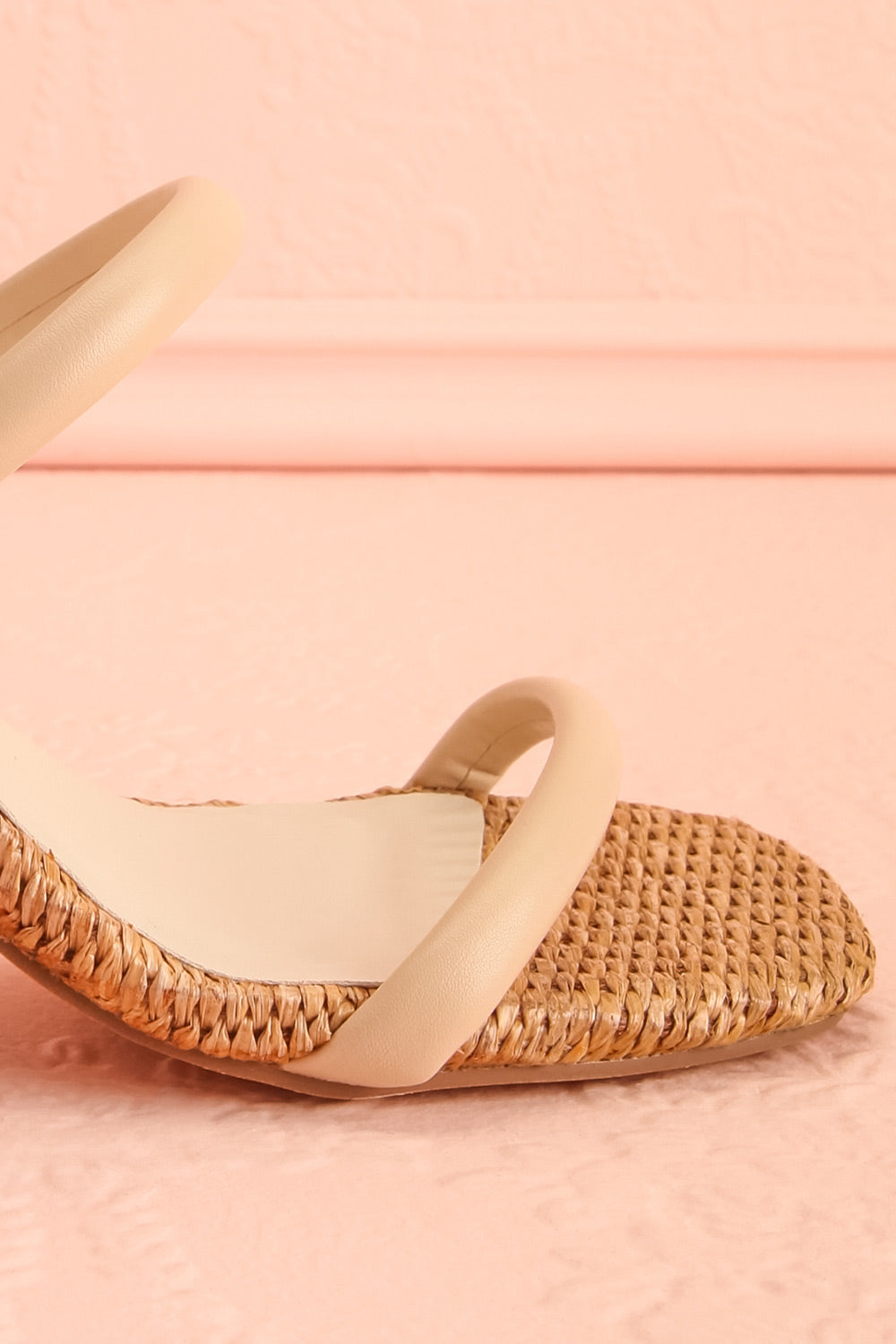 Margarite | Rattan Sandals with Block Heel