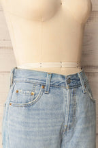 Matheran | Light Blue Ankle Length Denim Pants