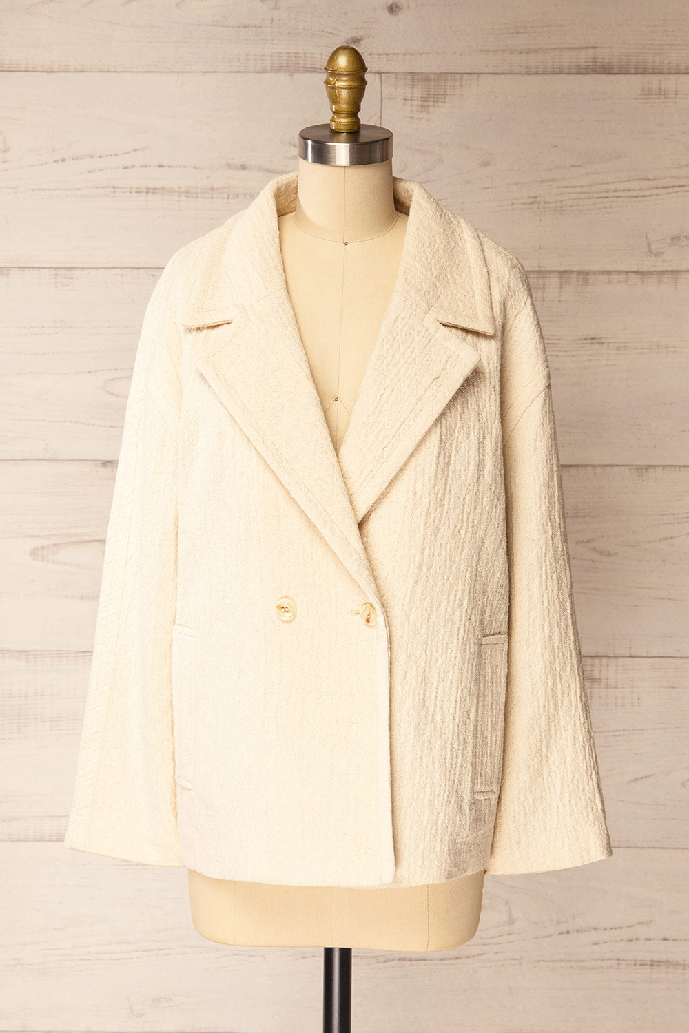 Mirandola | Beige Blazer Style Jacket with Pockets