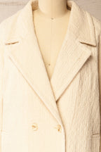 Mirandola | Beige Blazer Style Jacket with Pockets