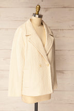 Mirandola | Beige Blazer Style Jacket with Pockets