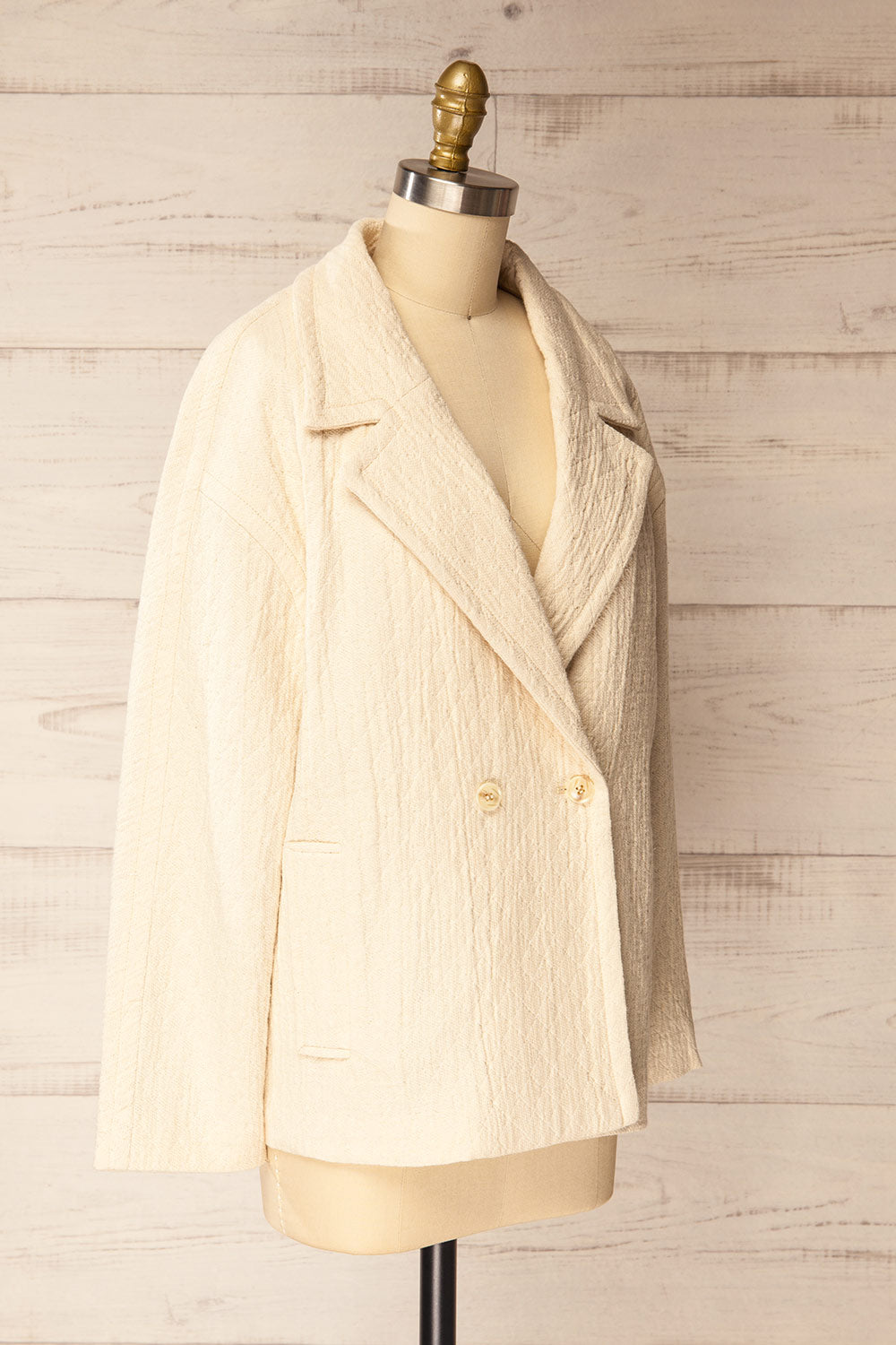 Mirandola | Beige Blazer Style Jacket with Pockets