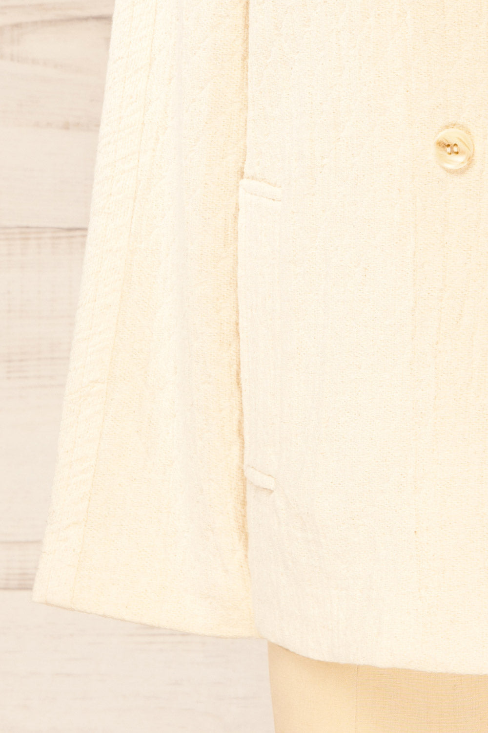 Mirandola | Beige Blazer Style Jacket with Pockets