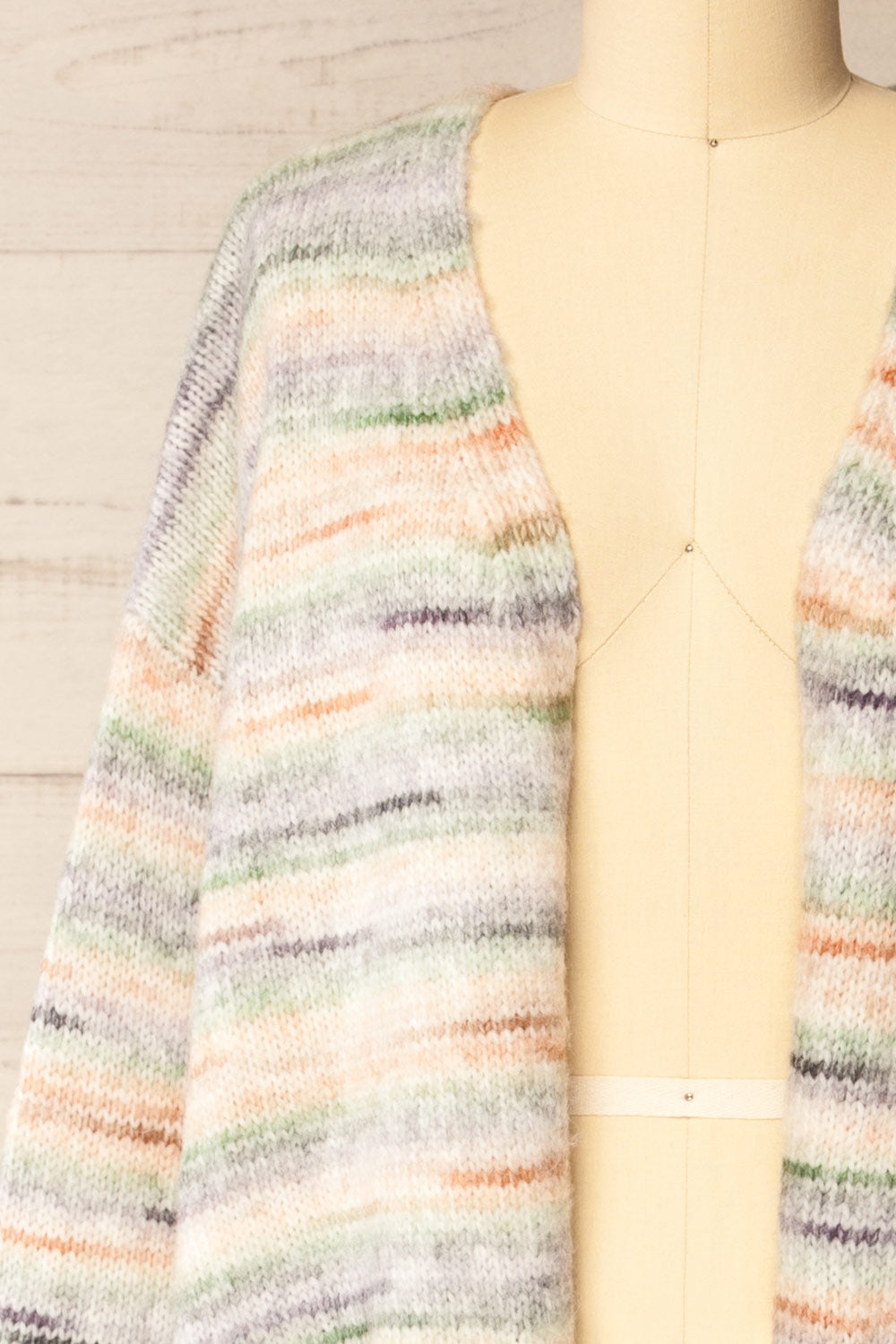 Namrung | Long Open-Front Colorful Cardigan