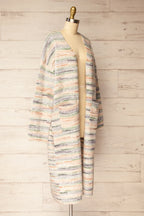 Namrung | Long Open-Front Colorful Cardigan