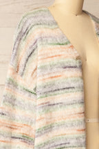 Namrung | Long Open-Front Colorful Cardigan