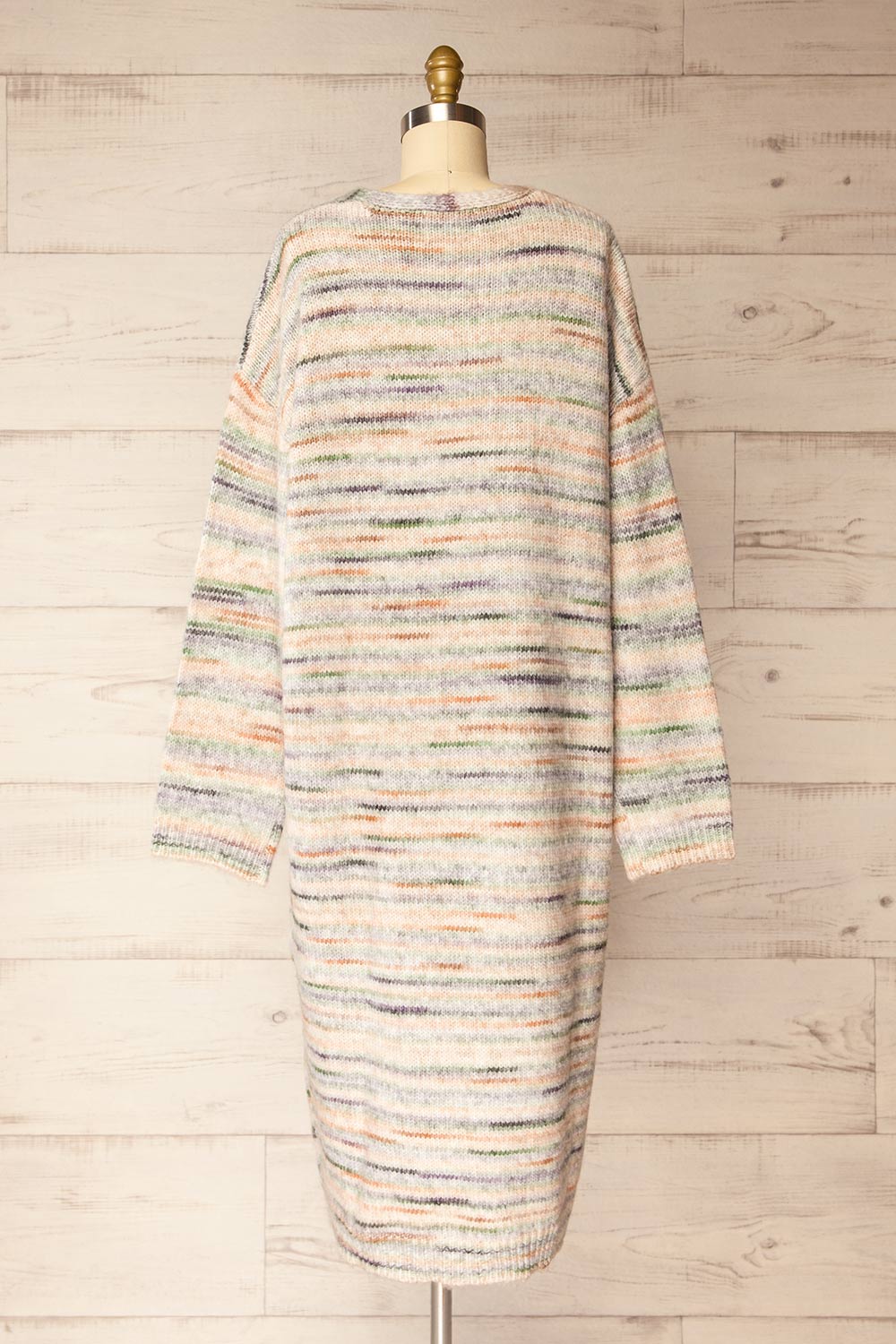 Namrung | Long Open-Front Colorful Cardigan