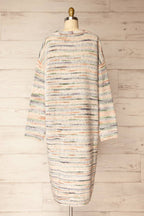 Namrung | Long Open-Front Colorful Cardigan