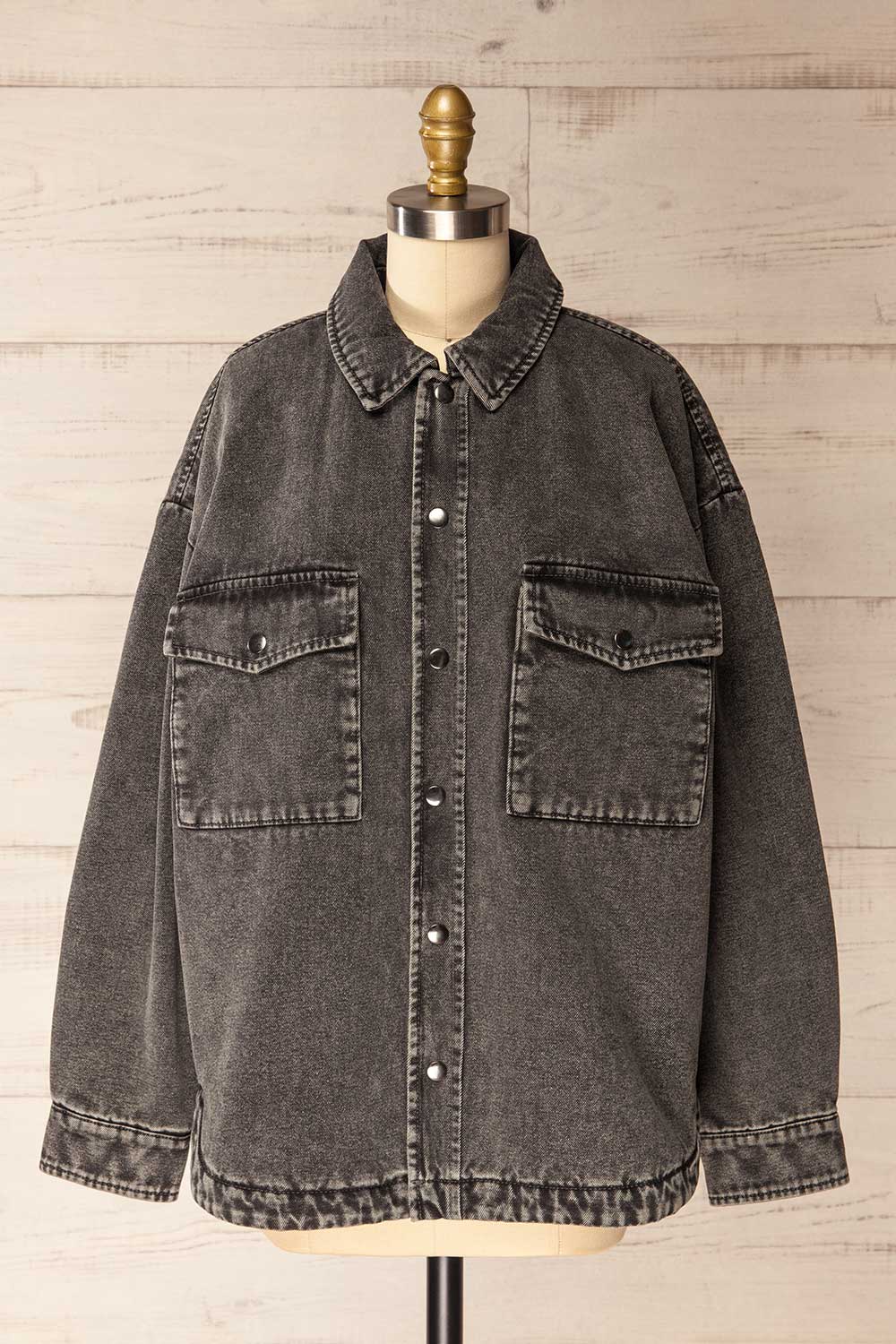Nocera | Padded Grey Denim Jacket