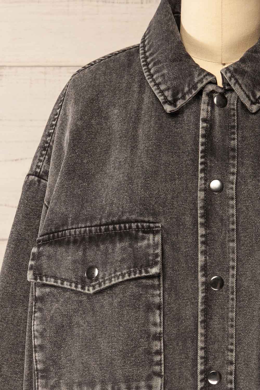 Nocera | Padded Grey Denim Jacket