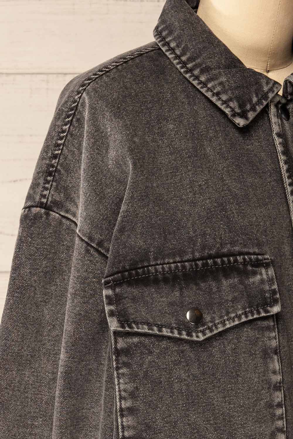 Nocera | Padded Grey Denim Jacket