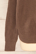 Patras Brown | V-Neck Knitted Sweater