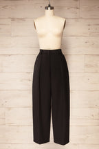 Raipur | Black Barrel Legs Tailored Pants
