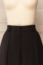 Raipur | Black Barrel Legs Tailored Pants