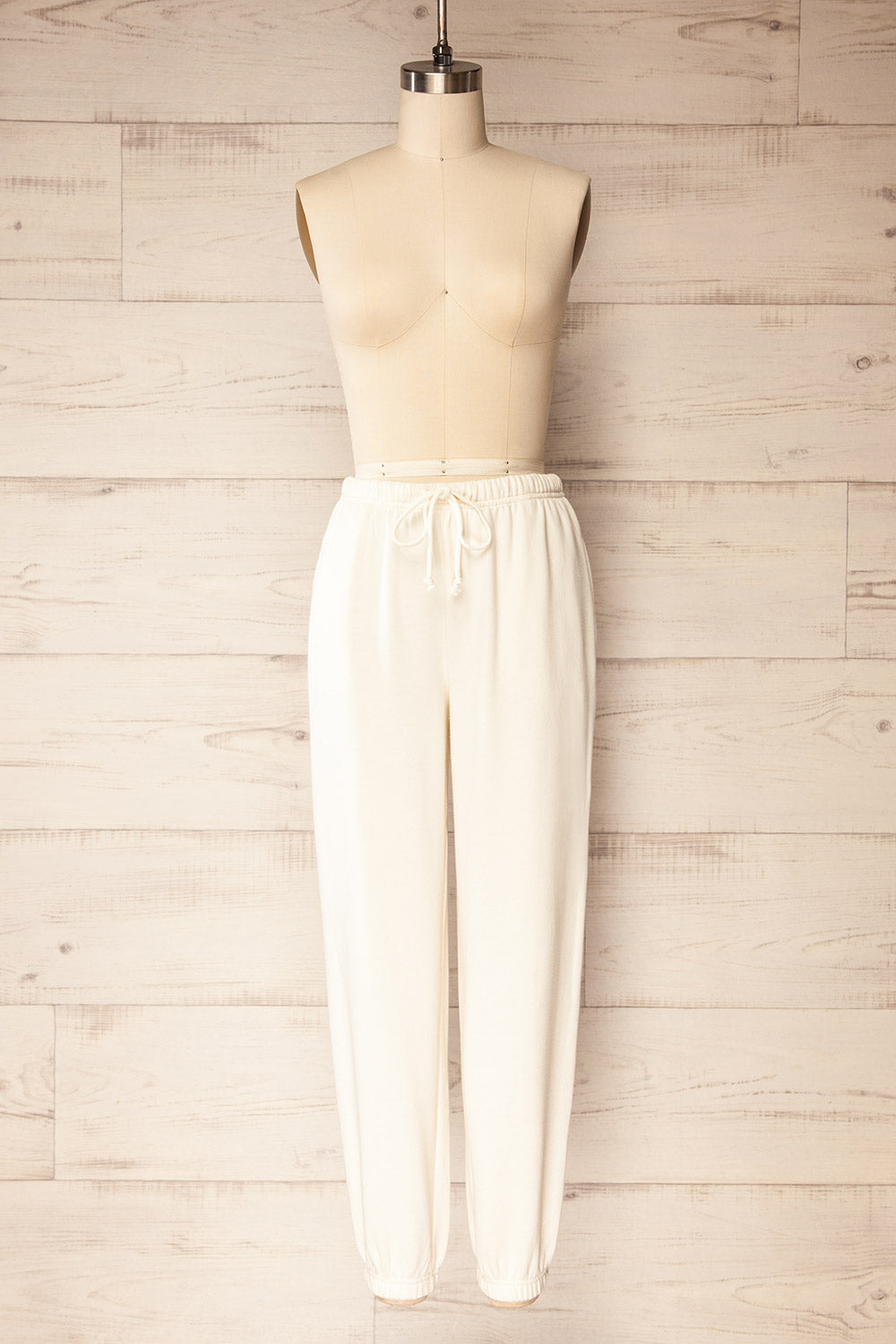 Satara | White Wide Leg Jogger Pants