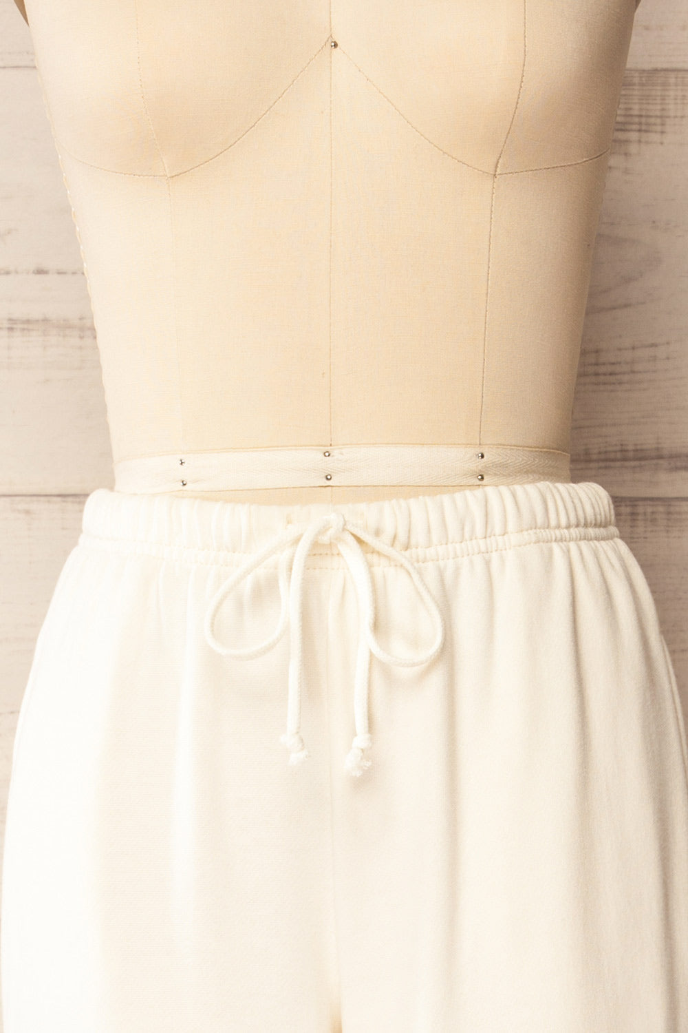Satara | White Wide Leg Jogger Pants