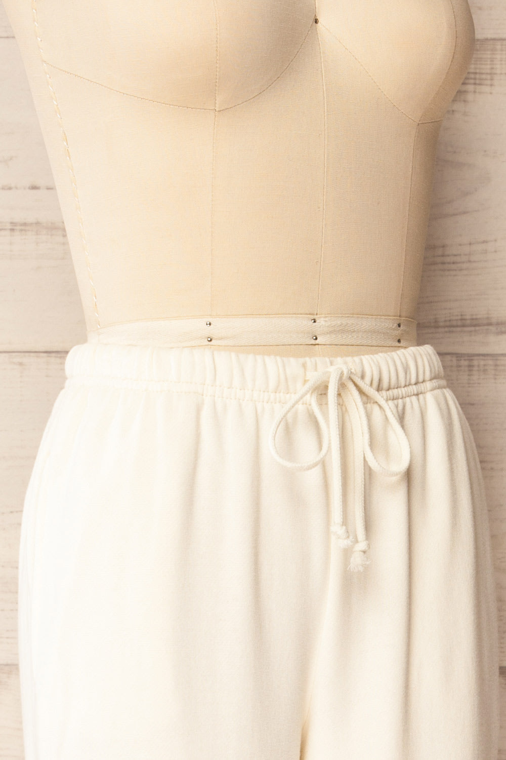 Satara | White Wide Leg Jogger Pants