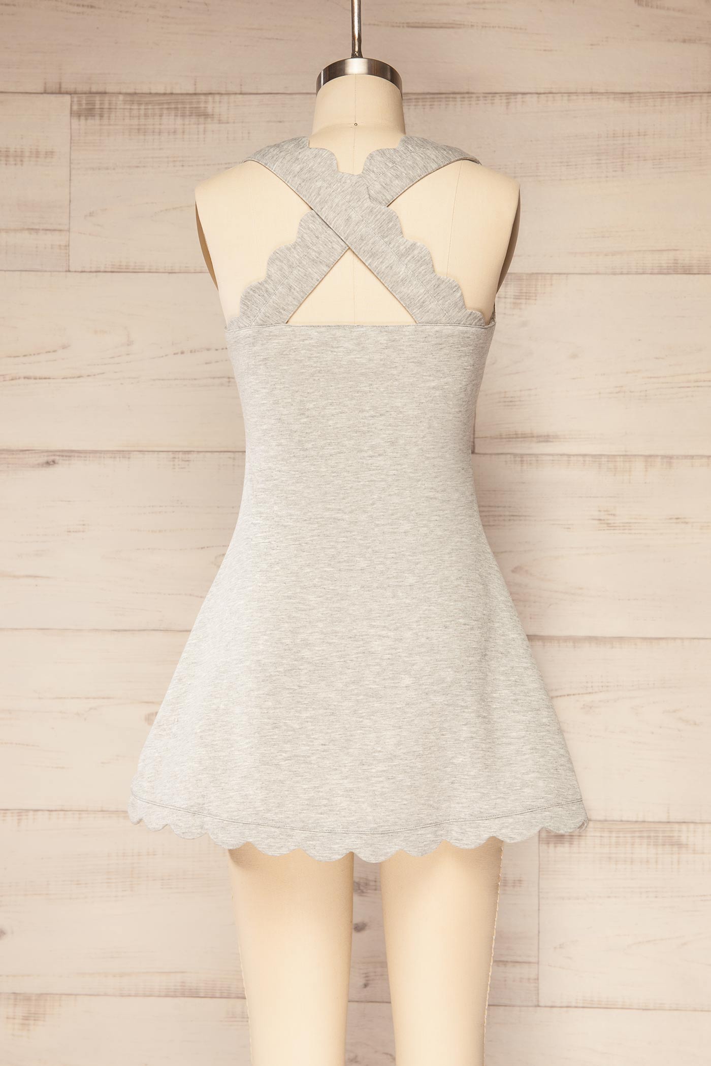 Sirsa Grey | A-Line Mini Dress with Built-In Shorts