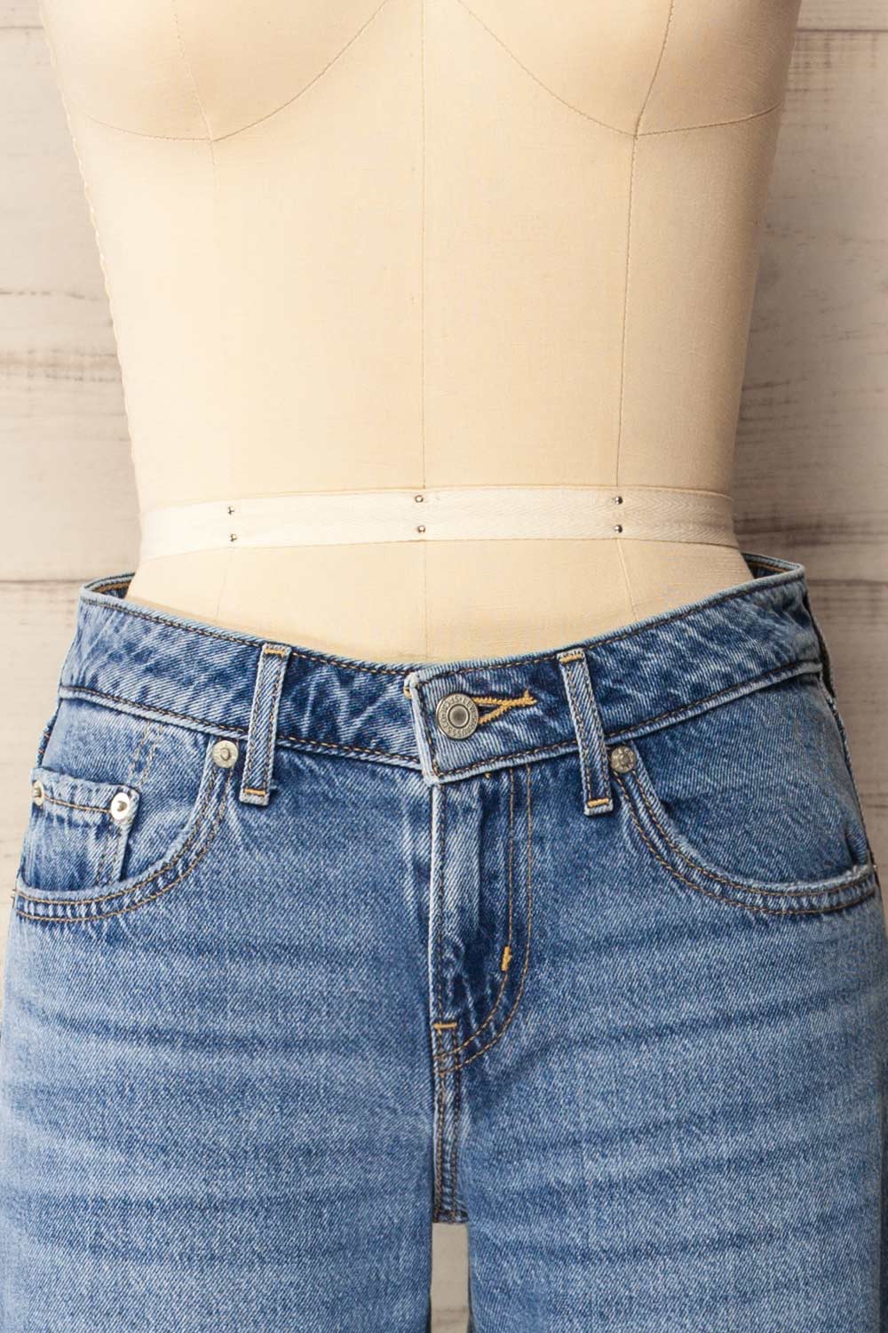 Tuscania | Low Rise Blue Denim Pants