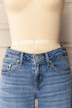 Tuscania | Low Rise Blue Denim Pants