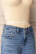 Tuscania | Low Rise Blue Denim Pants