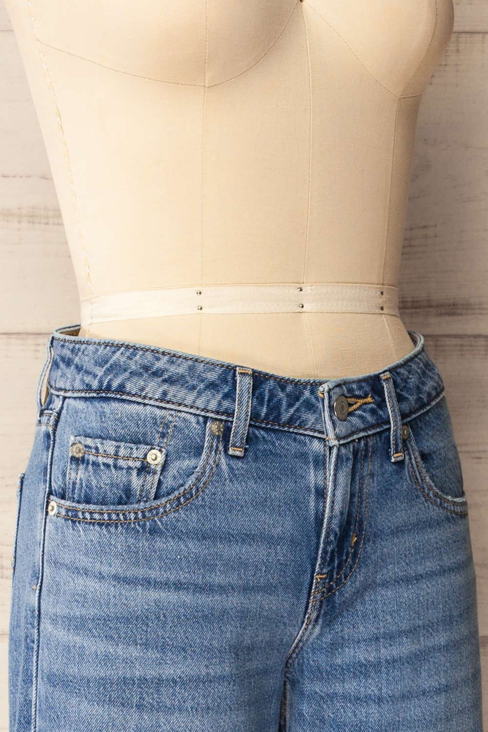 Tuscania | Low Rise Blue Denim Pants
